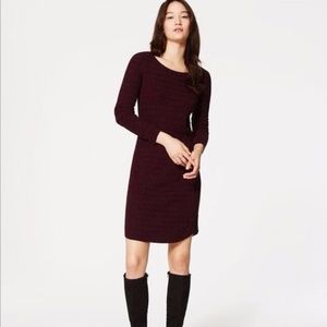 Ann Taylor LOFT Textured Sweater Dress